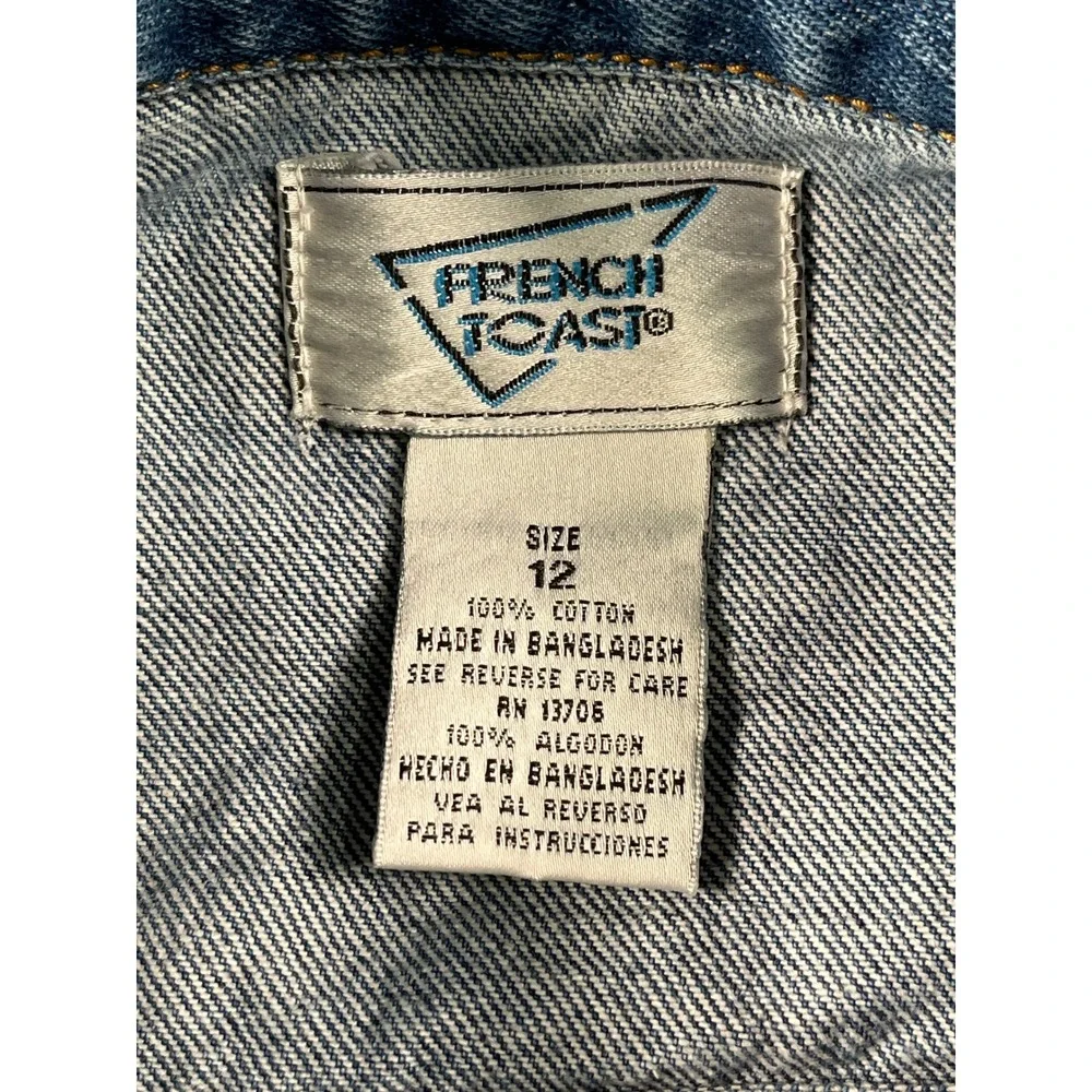French Toast Denim Jacket Kids Size 12 Blue Excellent Cotton Trucker 12984